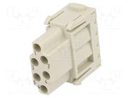 Connector: HDC; module; female; 16A; 500V; Han-Modular®; PIN: 6 HARTING