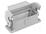Enclosure for connectors: HDC; size 10A; Han® A; IP65; with latch HARTING