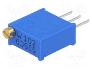 Potentiometer: mounting; multiturn; 1kΩ; 500mW; THT; ±10%; linear BOURNS