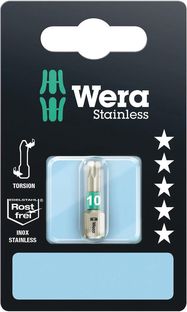 3867/1 TS SB TORX® bits, stainless, 1 x TX 10x25, Wera