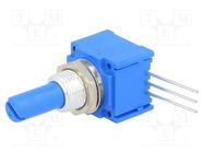 Potentiometer: shaft; single turn; 10kΩ; 2W; ±10%; 6.35mm; linear BOURNS