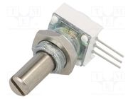 Potentiometer: shaft; single turn; 2.5kΩ; 1W; ±10%; 6.35mm; THT VISHAY