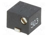 Potentiometer: mounting; horizontal,multiturn; 50kΩ; 250mW; SMD SR PASSIVES