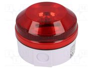 Signaller: lighting; flashing light; red; X195; 15÷28VDC; 15÷28VAC MOFLASH SIGNALLING