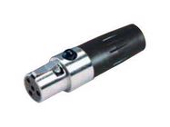 CONNECTOR, 4P, FEMALE, 4.4MM DIA