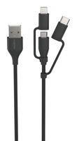 CABLE, USB A-USB-C/LIGHTNING/MICRO PLUG