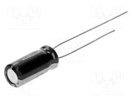 Capacitor: electrolytic; low ESR; THT; 4700uF; 6.3VDC; Pitch: 5mm NICHICON