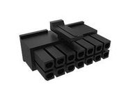 CONNECTOR HOUSING, RCPT, 6POS, 3MM