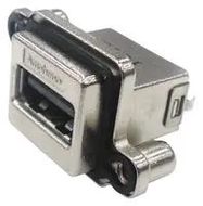 SEALED USB CONN, 2.0 TYPE A, RCPT, 4POS