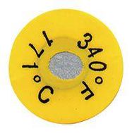 LABEL, STICK-ON, 9.52MM, BLACK ON YELLOW