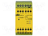 Module: safety relay; 24VDC; OUT: 4; for DIN rail mounting; PNOZ X PILZ