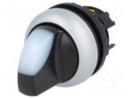 Switch: rotary; 22mm; Stabl.pos: 1; white; M22-FLED,M22-LED; IP67 EATON ELECTRIC