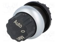 Switch: rotary; 22mm; Stabl.pos: 3; black; none; IP66; prominent EATON ELECTRIC