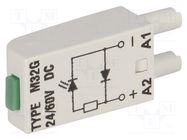 Module protecting; socket; Indication: LED; 24VDC,60VDC 