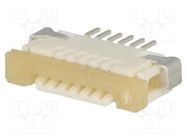 Connector: FFC/FPC; horizontal; PIN: 6; top contacts,ZIF; SMT; 50V MOLEX