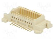 Connector: PCB to PCB; female; PIN: 20; 0.5mm; H: 3mm; gold-plated 