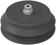 VACUUM SUCTION CUP, 125MM, ROUND BELLOW