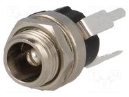 Connector: DC supply; socket; male; 5.5/2.5mm; 5.5mm; 2.5mm; 9mm NINIGI