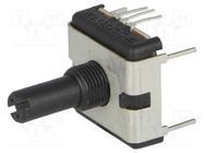 Potentiometer: shaft; single turn; 50kΩ; ±20%; 0.75W; linear; THT BOURNS