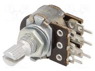 Potentiometer: shaft; single turn; 2.2MΩ; 100mW; ±30%; 6mm; stereo TELPOD