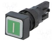 Switch: push-button; 16mm; Stabl.pos: 1; green; Pos: 2; -25÷70°C EATON ELECTRIC