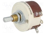 Potentiometer: shaft; single turn; 15Ω; 25W; 6.35mm; wirewound OHMITE