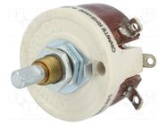 Potentiometer: shaft; single turn; 1kΩ; 25W; 6.35mm; wirewound OHMITE