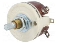 Potentiometer: shaft; single turn; 1kΩ; 25W; 6.35mm; wirewound OHMITE