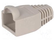 RJ45 plug boot; 6.5mm; grey CONNFLY