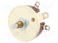 Potentiometer: shaft; single turn; 500Ω; 50W; 6.35mm; wirewound OHMITE