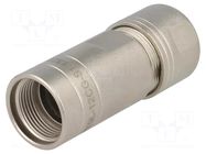 Gland; straight; size 12; metal; Plating: nickel; 10.5mm; RT360 AMPHENOL