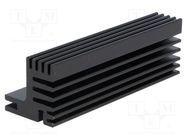 Heatsink: extruded; TO220; black; L: 94mm; W: 30mm; H: 31mm; 5.1K/W FISCHER ELEKTRONIK