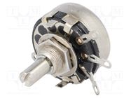 Potentiometer: shaft; single turn; 15kΩ; 2W; ±20%; soldered; 6mm TELPOD