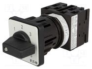 Switch: step cam switch; Stabl.pos: 7; 20A; 0-1-2-3-4-5-6; Poles: 3 