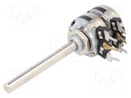 Potentiometer: shaft; single turn; 1kΩ; 200mW; THT; 4mm; metal PIHER