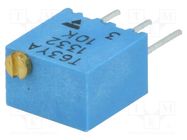 Potentiometer: mounting; multiturn; 10kΩ; 250mW; ±10%; linear; THT VISHAY