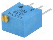 Potentiometer: mounting; multiturn; 10kΩ; 250mW; ±10%; linear; THT VISHAY