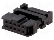 Connector: IDC; plug; female; PIN: 10; with cable clamp; IDC; 1.27mm Amphenol Communications Solutions