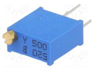 Potentiometer: mounting; multiturn; 50Ω; 500mW; THT; ±10%; linear SR PASSIVES