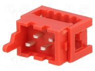 Wire-board; plug; male; PIN: 4; IDC; for ribbon cable; 30V; 1A AMPHENOL COMMUNICATIONS SOLUTIONS