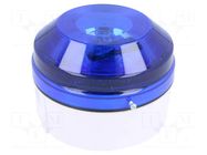 Signaller: lighting; flashing light; blue; X195; 180÷250VAC; IP65 MOFLASH SIGNALLING