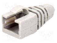 RJ45 plug boot; light grey MH CONNECTORS