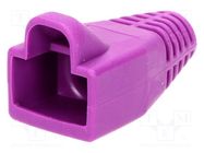 RJ45 plug boot; 6mm; purple MH CONNECTORS