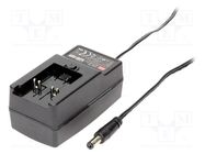 Power supply: switching; mains,plug; 48VDC; 0.5A; 24W; Out: 5,5/2,1 MEAN WELL