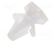 PCB distance; L: 5mm; Plate mount.hole dia: 4mm; natural; UL94V-2 KSS WIRING
