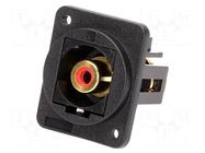 Coupler; RCA socket,both sides; FT; XLR standard; 19x24mm CLIFF