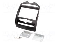 Radio frame; Hyundai; 2 DIN; matt black ACV
