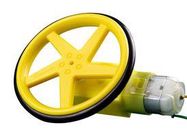 WHEELS, YELLOW, TT STYLE HOBBY MOTOR