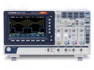 Oscilloscope: digital; Ch: 4; 100MHz; 1Gsps; 10Mpts; colour,LCD 7" GW INSTEK