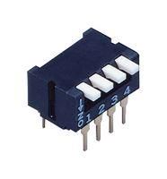 DIP SWITCH, PIANO, 4PST-NO, 0.1A/6V, THT